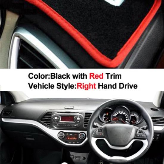 For Kia Picanto Morning 2012 2013 2014 2015 2016 Car Dashboard Cover Dash Mat Carpet Cape 2 Layers LHD RHD Auto Sunshade