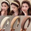 Coffee Series Sponge Headband for Women Simple Daily Wear Thickened Hair Band Girl Hair Hoop Hair Accessories