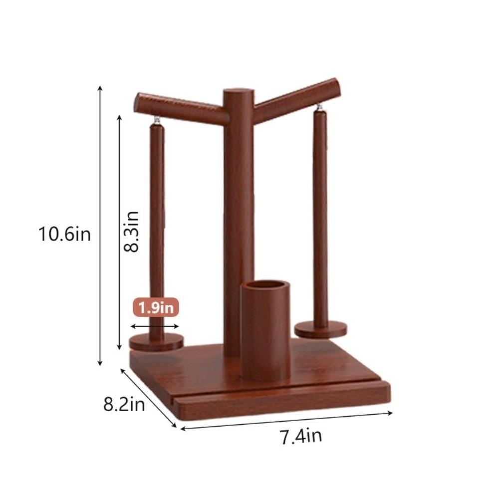 

Spinning Knitting Tools Wooden Yarn Holder with Phone Holder Magnetic Thread Spool Crochet Yarn Holder with 2 Axles