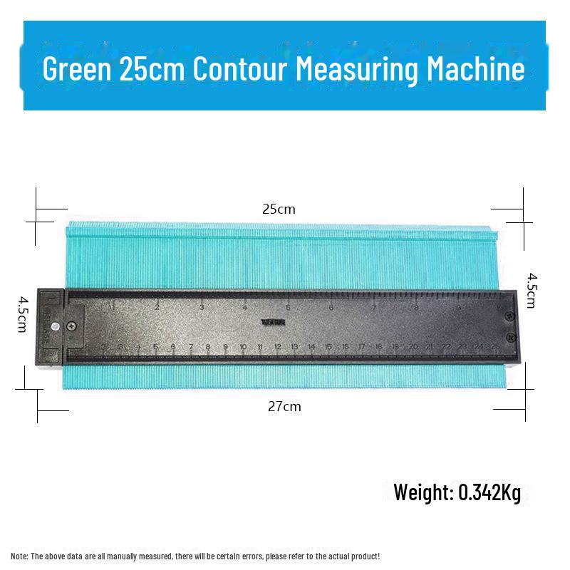 Multifunctional Contour Measuring and Profiling Gauge for Woodworking and Irregular Shapes