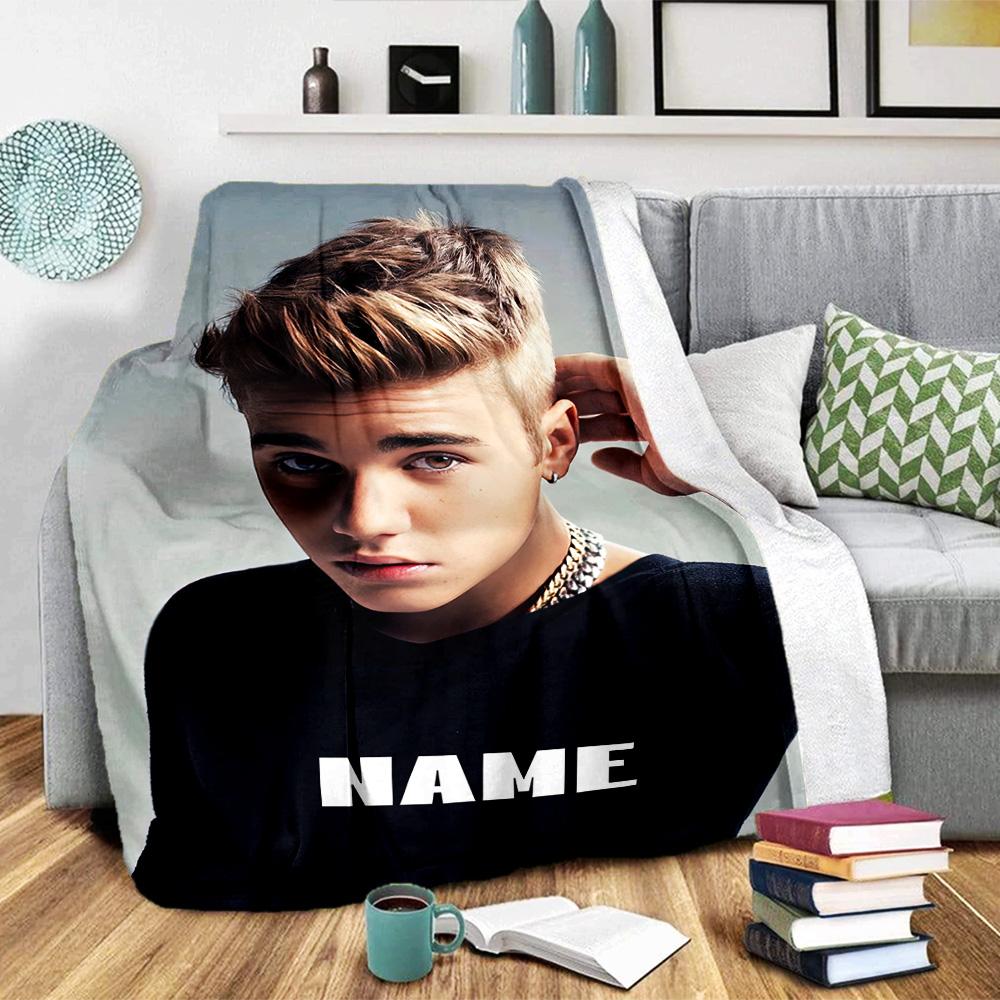 Modern Hairstyle Confidence Customize Text Blanket Cozy Personalized Blanket Durable Comfort Suitable for Picnics Bedding Livingroom Bed