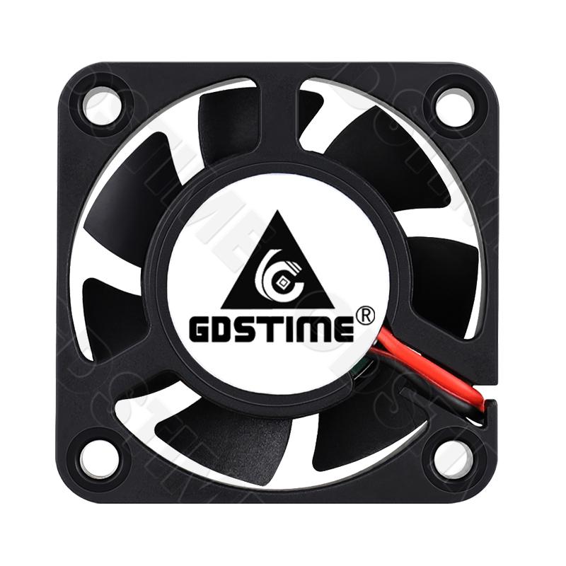 Gdstime 4010 Fan 24V 12V 5V 40mm*10mm Mini PC Case Cooling Fan 4CM Dual Ball Sleeve Cooler Fan for 3D Printer Parts Cooling Fuel Injectors 6