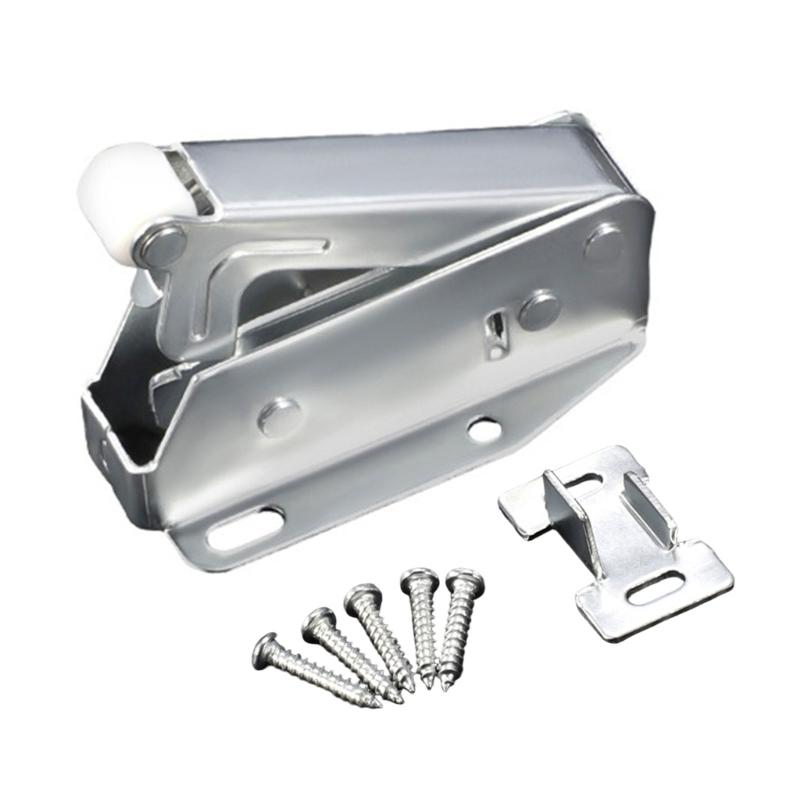 Cabinet Push Latches Push To Open Catches Lock Rebound Locking Catches Bounce Lock for Cabinet Drawer Wardrobe