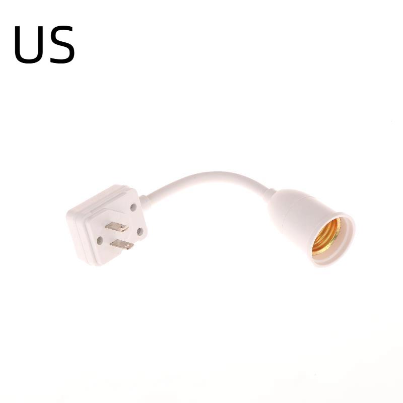 1Pc Us Plug To E27 Lamp Base Conversion Led Light Wall Flexible Lamp Holder Converter With Switch Led Head Bulb Socket