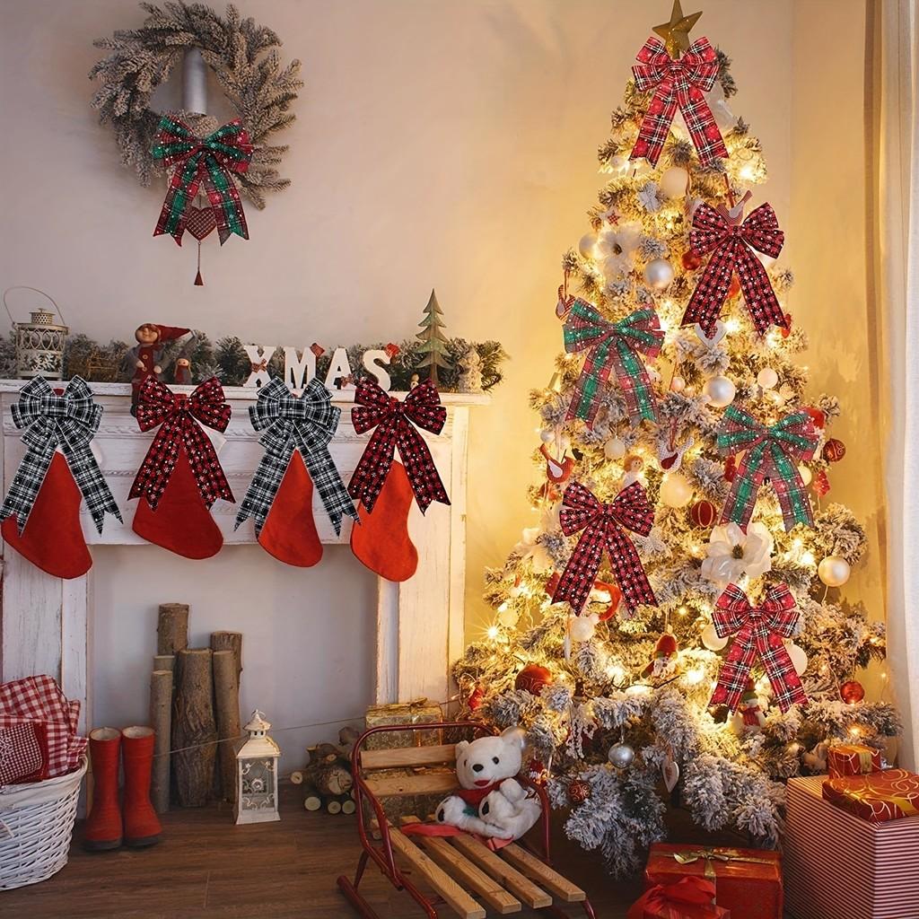 Stylish And European American Christmas Fabric Ribbon For Festive Event Decoration