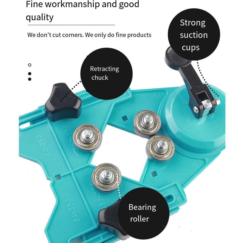 Adjustable Masonry Drill Bit Set Ceramic Tile Glass Hole Drill Guide Openings Locator Ceramic Cutter Construction Tools