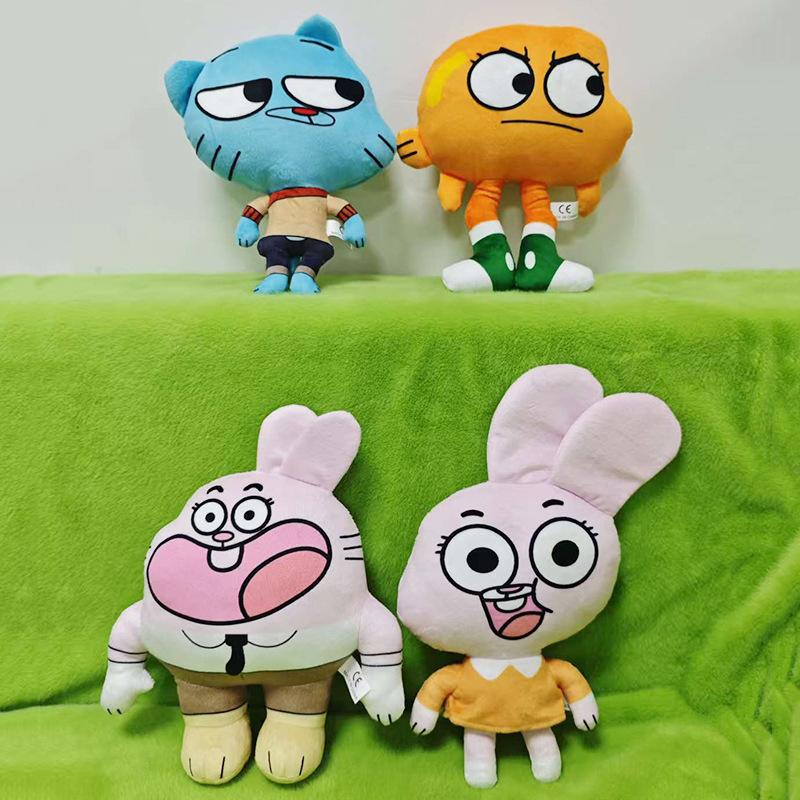25cm Miniko Cartoon Amazing World Gumball Darwin Anais Plüschtiere Süße Katze Hase Stofftier Geburtstagsgeschenk Geschenke für