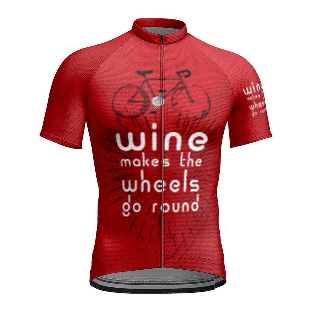 Summer Men's Short Sleeved Cycling Suit 3D Printed Elastic Tight Top