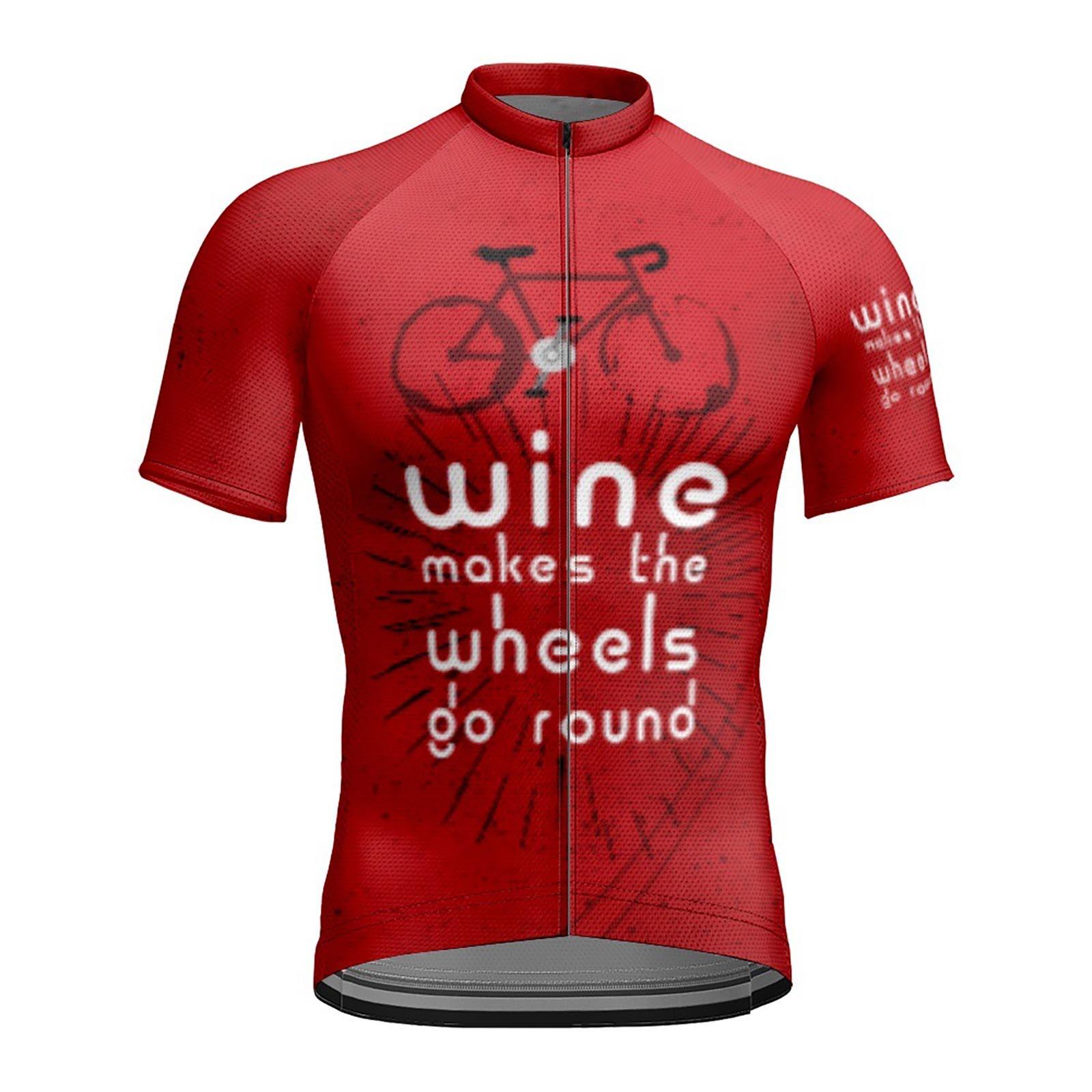 

Летний мужской велосипедный костюм с короткими рукавами и эластичным облегающим верхом с 3D-принтом XL красный