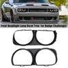 Upgraded Headlights Frame Replacement Front Lamp Headlight Bezel Set Easy Installation Suitable for -Challenger