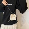 Cute Fashionable Girls Mini Chain Crossbody Bag With Bow And Letter Design In Various Colors