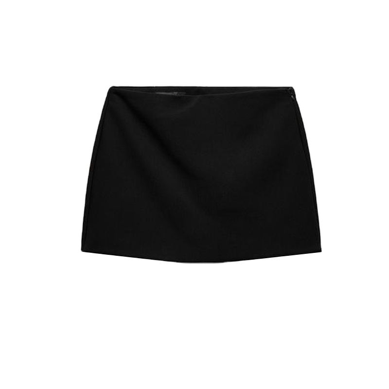 Spring New Women's Clothing High Waist A- line Skirt Easiest for Match Mid Waist Elastic Plaid Casual Culottes 3152536