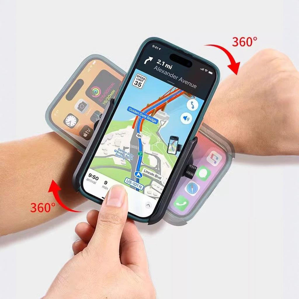 360°Rotatable Sport Running Forearm Armband Wrist Band Cell Phone Holder Case for 14 13
