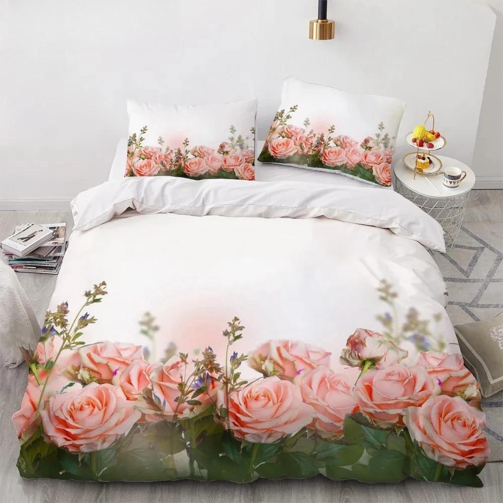 Luxury 3D Bedding Set Europe Double Duvet Cover Set Bed Linen Comfortable Blanket/Quilt Cover Bed Set Nordic Colour