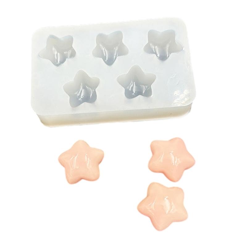 Handmade Earring Silicone Mold With Star Heart Fruit Designs For Custom Jewelry Accessories Creation