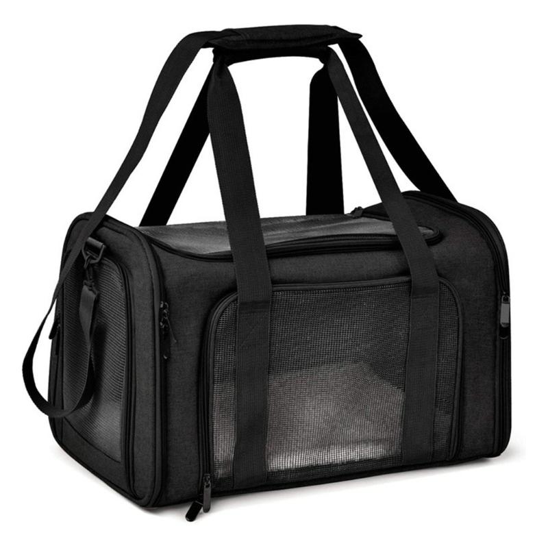 Pet Tote Carrier Bag, Portable Pet Bag Go-out Bag Travel for Puppies Outdoor Travel Portable Soft Shoulder Bag