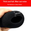 Black Sponge Artifical Fur Covers for  ATR2500 Microphone Soft and Thick Sponge Protector