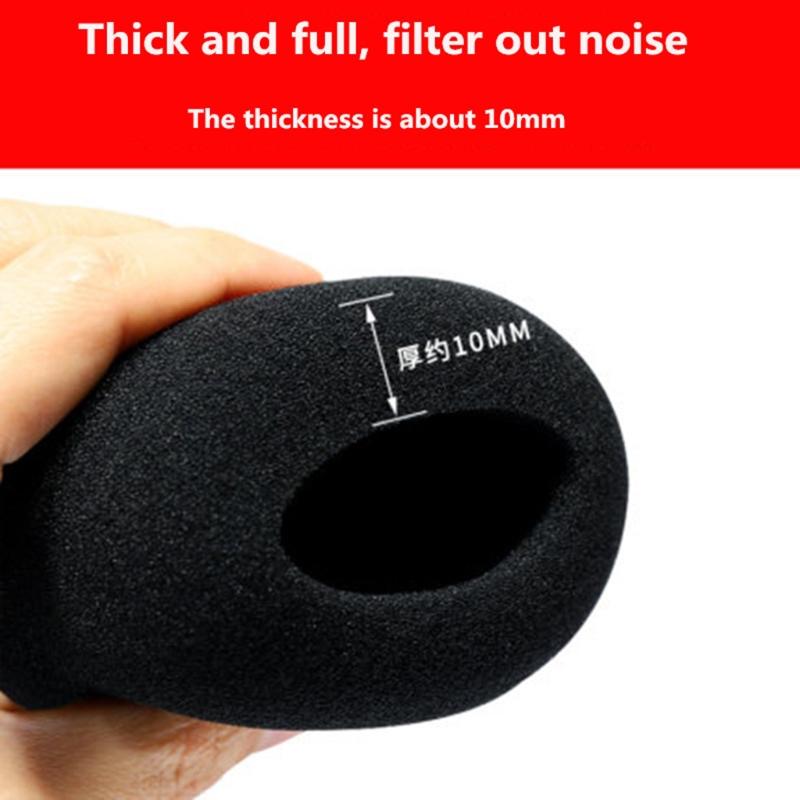 Black Sponge Artifical Fur Covers for  ATR2500 Microphone Soft and Thick Sponge Protector