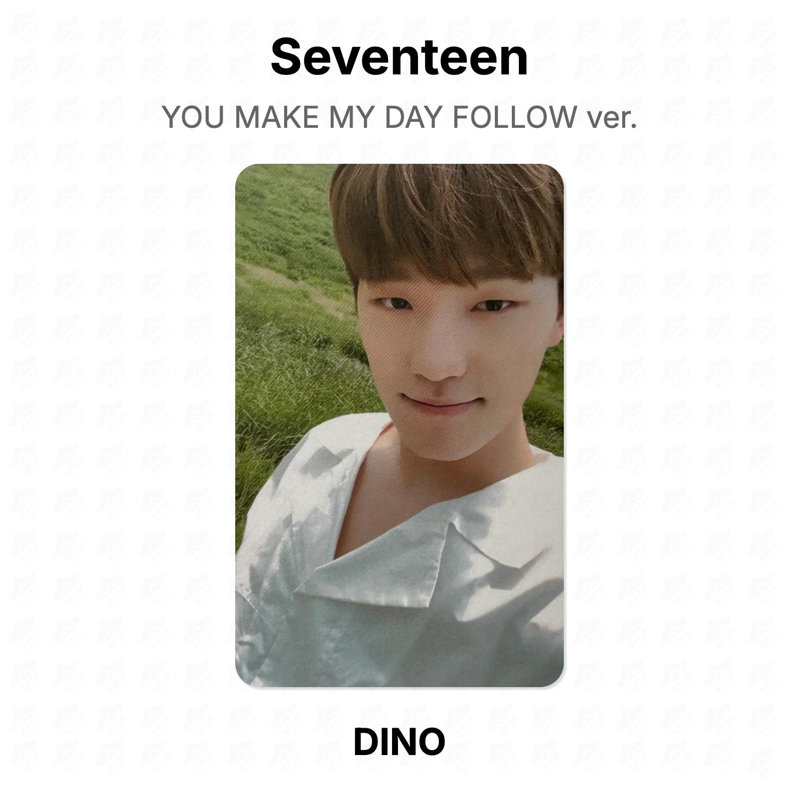 Seventeen YOU MAKE MY DAY FOLLOW ver. Official Photocard DINO
