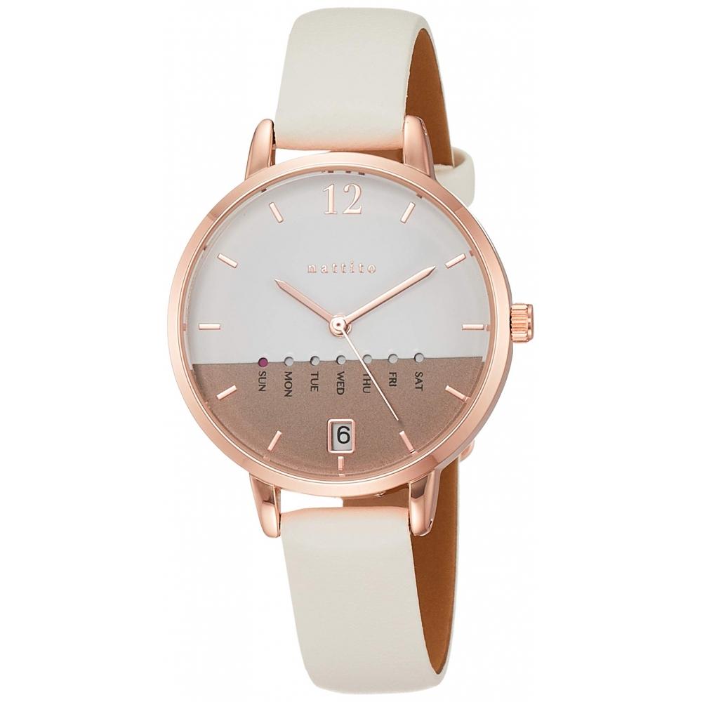 

GY020 1 [FieldWork] WristWatch ANALOG GIORNO LEATHER STRAP WITH DATE DAY DAW WRITCH Wrist
