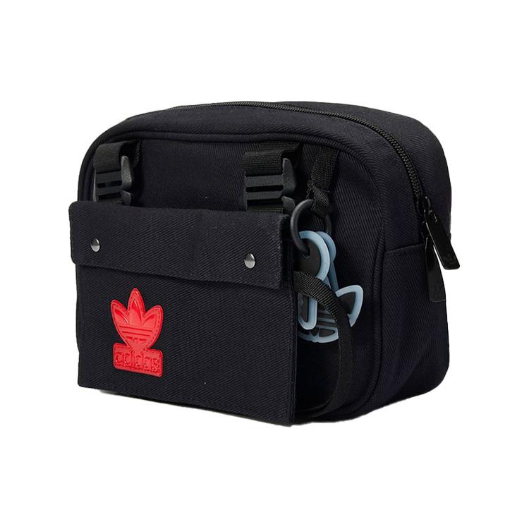 New Adidas Originals Cotton Small Square Bag Camera Bag Shoulder Bag Crossbody Bag Regular Unisex Black H51009