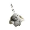 Soft Plush Rabbit Doll Keychain Lovely Doll Charm Colorful Keychain Accessory Suitable for Girls and Adults Present