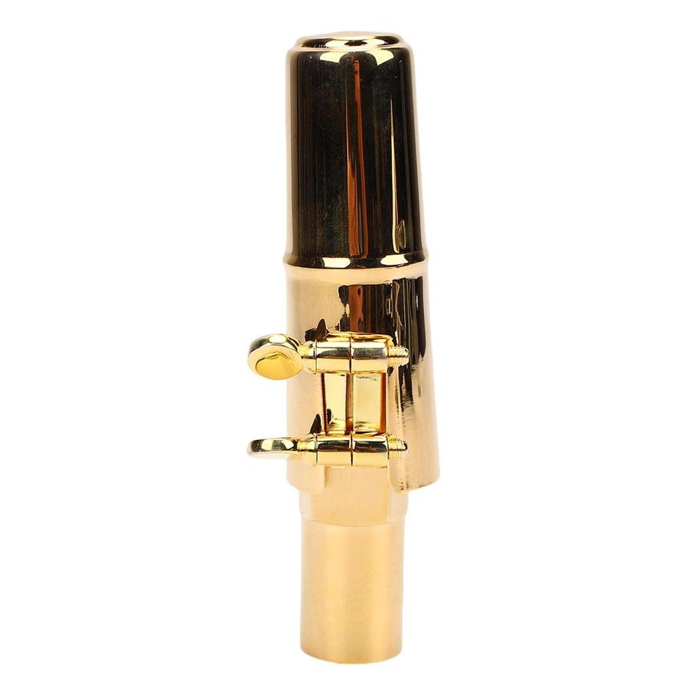 Generic Tenor Saxophone Mouthpiece Brass Bb Saxophone Mouthpiece with Cap and 3 Components Suitable for Beginners Professionals Jazz Bands Marching