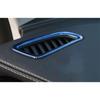 For Benz C-Class Blue Titanium Cover Trim 2015-21 Car Dashboard Side Outlet Vent