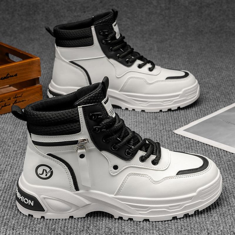 Autumn men's shoes new high-top Martin boots men's retro thick-soled wear-resistant tooling shoes casual outdoor short boots