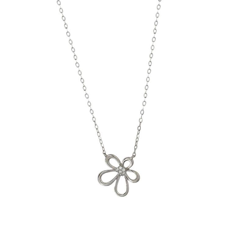 Small Fresh Hollow Flower Necklace, Sweet Summer, Small Crowd Atmosphere, Collar Chain New Style