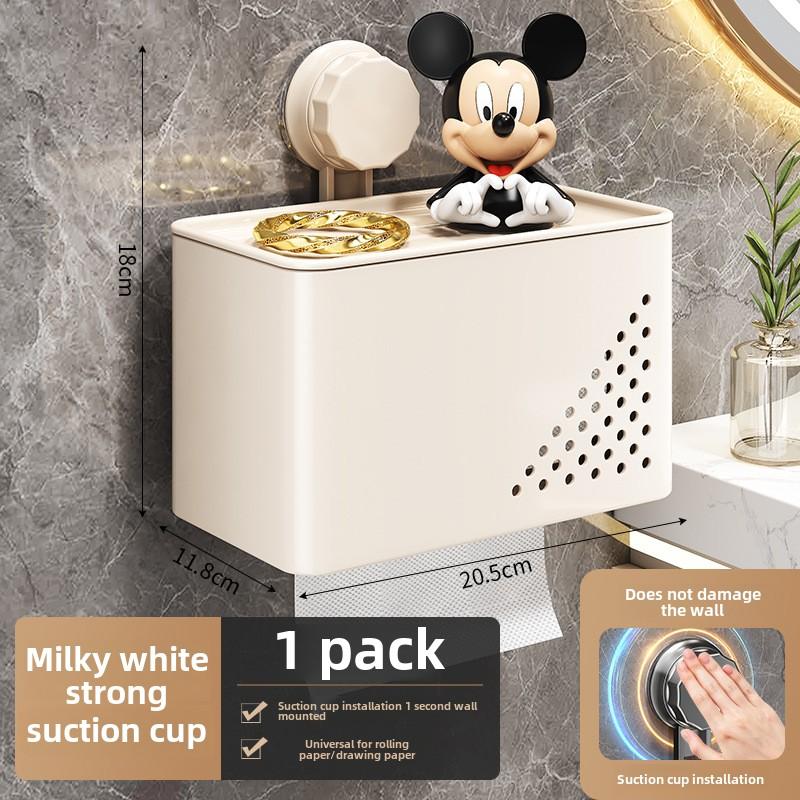 

Toilet Suction Cup Tissue Box, Toilet Paper Wall Mounted Waterproof Roll Paper Tube, Toilet Paper Storage Roll Paper Holder вершковий