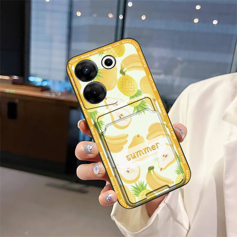 Hülle Kartenfach Handyhülle Für Tecno Camon20 Pro 5G/CK8n Staubdicht Weiche Hülle Vollständig umhüllend Langlebiges Silikon Niedlich Graffiti