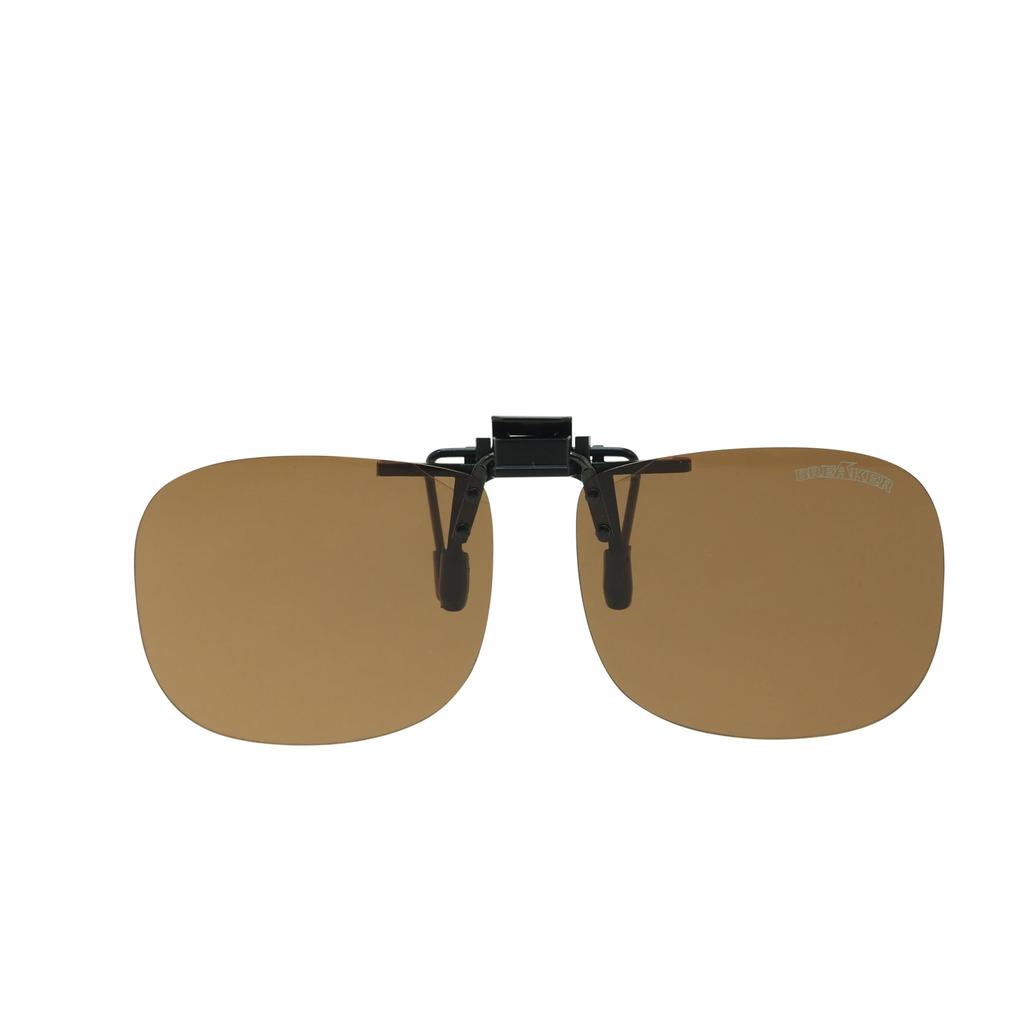[OTC.web] MSG9348 Photochromic Polarized Clip-on Sunglasses - Darkens Tint, Wears Over Glasses, UV Protection, Ultra-lightweight, Flip-up, Large