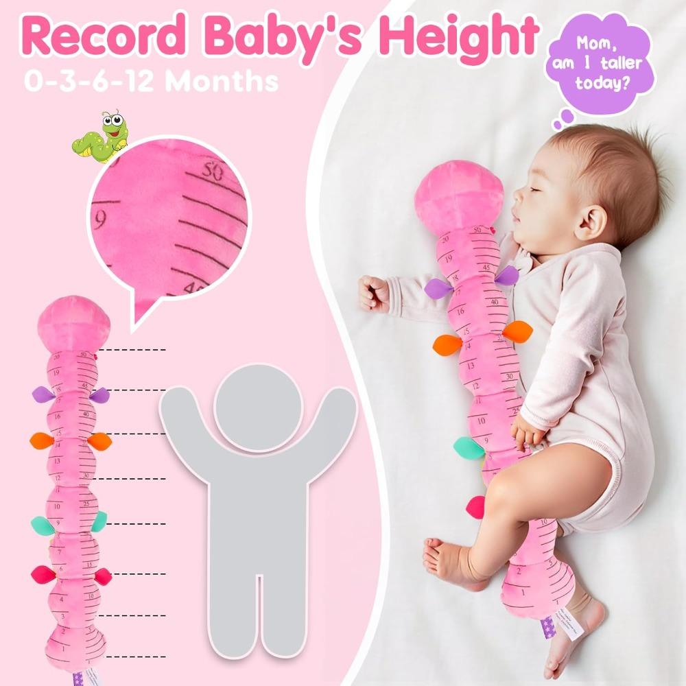 With Crinkle and Rattles Baby Musical Caterpillar Toys for 0-12 Months Infants for Tummy Time