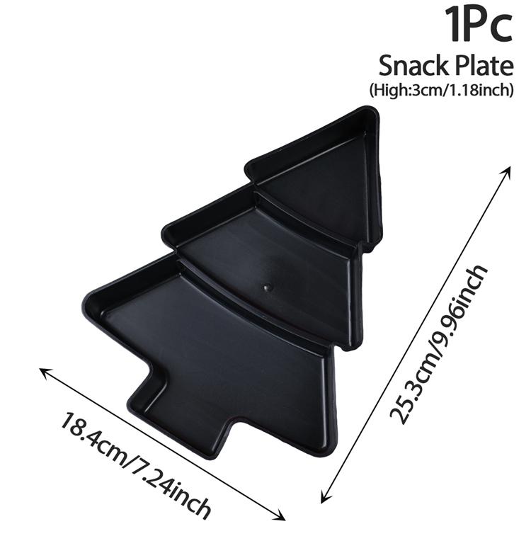 

Christmas Tree Fruit Bowl Home Snack Plate Plastic Candy Dish Melon Seeds Dried Fruit Box Lazy Snack Christmas Party Dessert