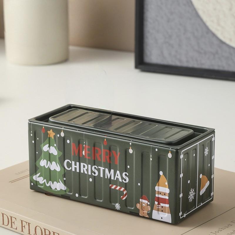 Container Storage Box, High Aesthetic Value, Container Metal Sheet, Small Storage Box, Desktop Decoration Iron Box