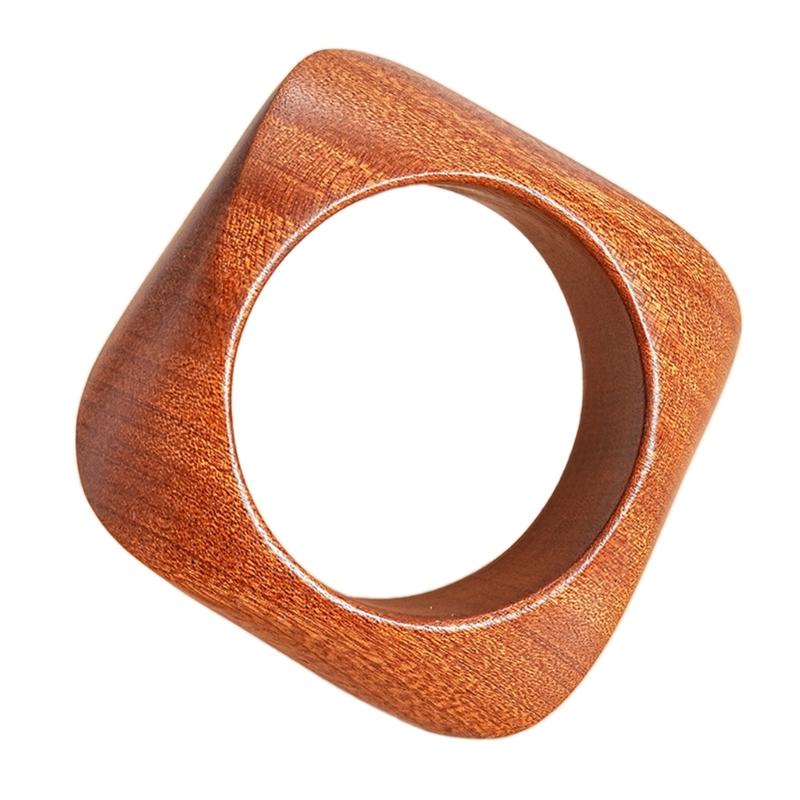 Geometrisches Armband Handgefertigt Natürliches Holz Armreif Retro Handgelenk Schmuck Für Frauen Mode Accessoires