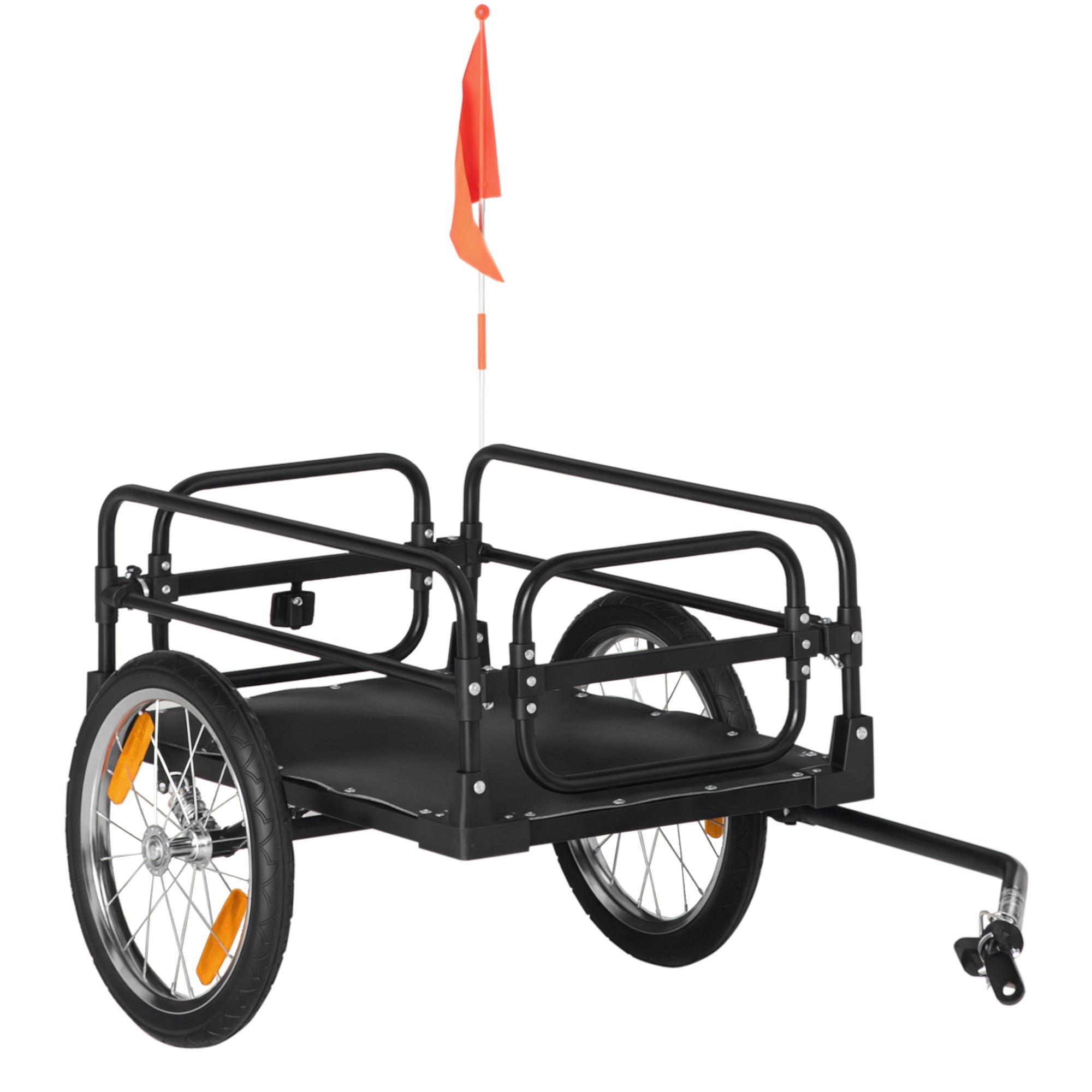 Foldable Steel Bike Trailer 16-Inch Wheels