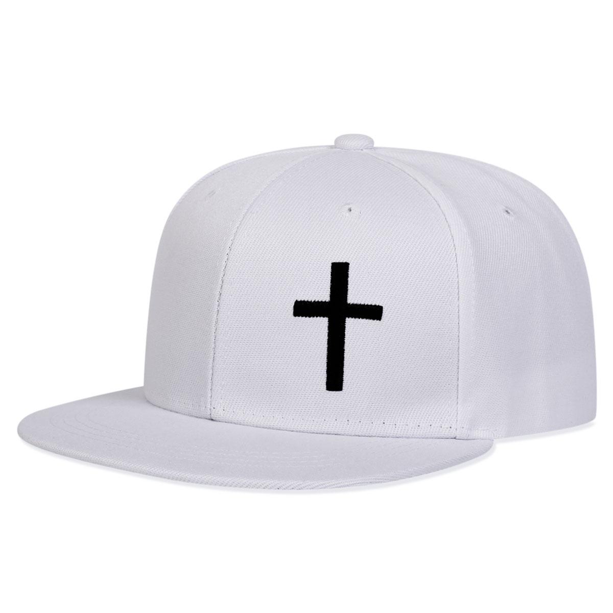 

1Piece Unisex Cross Embroidery Hip Hop Hat Outdoor Adjustable Sunscreen Leisure Hat Spring Autumn Travel Tourism Beach Vacation