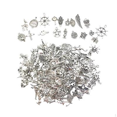 200 Pieces Charms Dangle Pendants Jewelry for Making Necklace