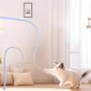 Cat Teaser Stick Toy Interactive Silicone Simulated Mouse Tail Kitten Toy Training Durable Teasing Cat Toy Supplies