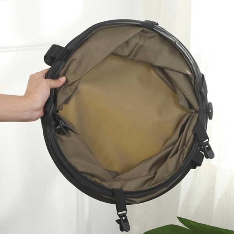 1Pc Pop-Up Trash Can, Outdoor Portable Camping Folding Trash Can Camping Trash Can Gardening Garden Garbage Bag Garden Leaf Buck