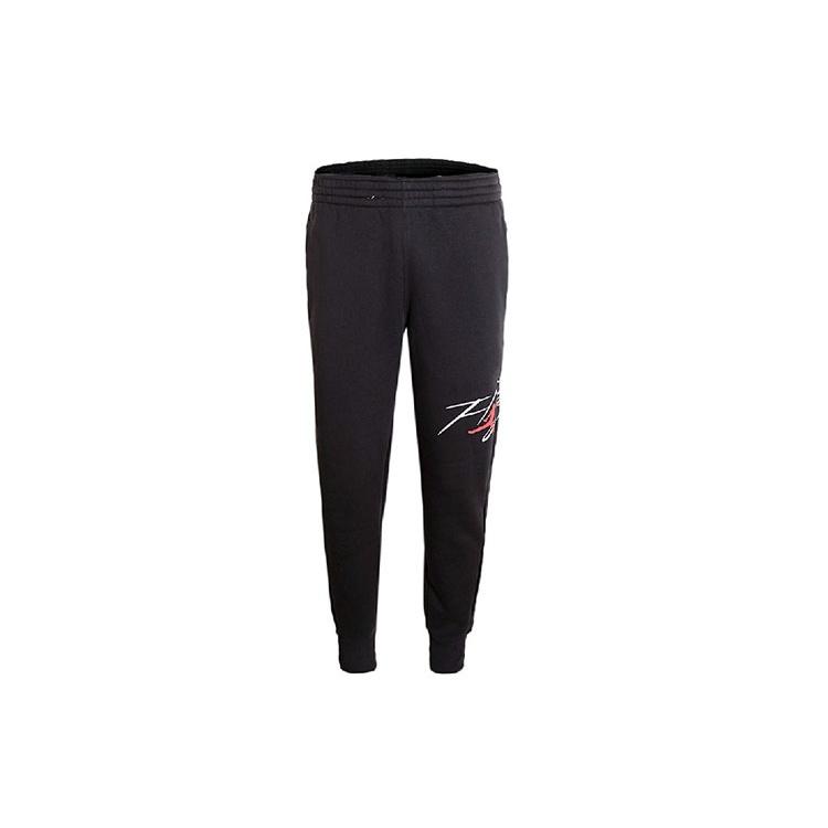 Air Jordan Air Alphabet Printing Knit Fleece Sports Long Pants Black Men s CQ7750-010 XL
