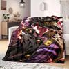 JOJO anime Flannel Blanket Warm,Comfortable,Suitable for Bedrooms,Sofas,Beds,Chairs,Picnics,Travel