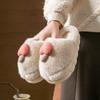 Cute Mushroom Cotton Slippers Women's Winter Plush Warm Non-slip Thick-bottomed Indoor Household Bag Head Slippers