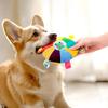 Dog Frisbee Toy, Pet Plush Toy,Colorful Stretching Design,Durable Chewing Toy,Suitable for Various Dogs,Interactive Training Toy