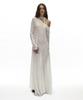 Partimento Woman Sheer Lace Tie-Neck Maxi Dress_White