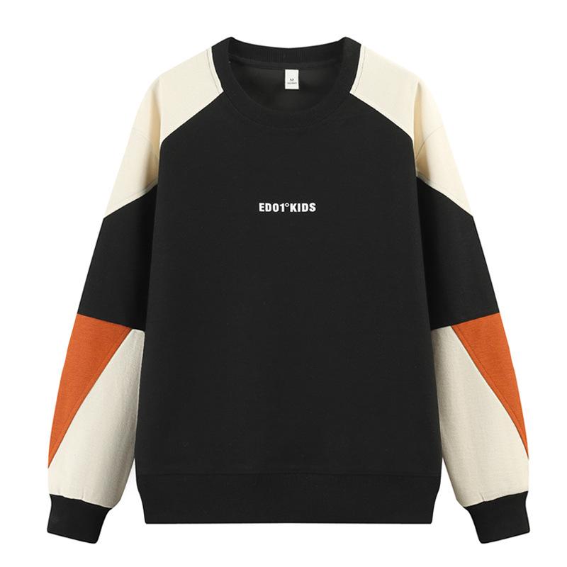 Herren Neu Frühling und Herbst Sweatshirt Trendig Locker Jugend Student Langarm T-Shirt Herren Freizeit und Vielseitig
