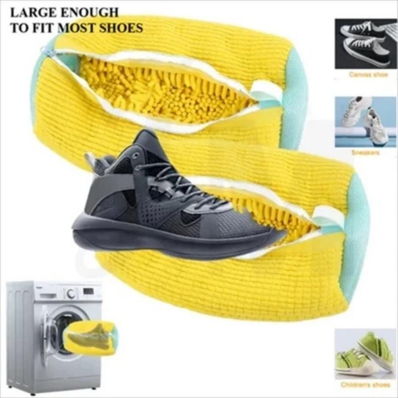 Laundry Bag Shoe Washing Bag Padded Net Protector For Fluffy Fibers Polyester Machine Friendly Drying Wash Bags For Shoes