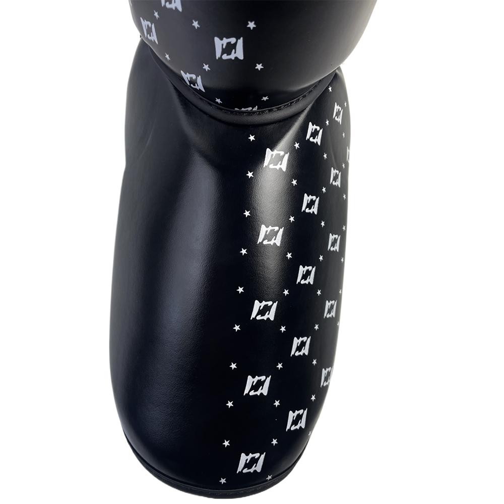 High Quality Black Professional Kids Boxing Training Shin Guard Adults Kickboxing Sanda Boxing Leggings Ankle Protection for M